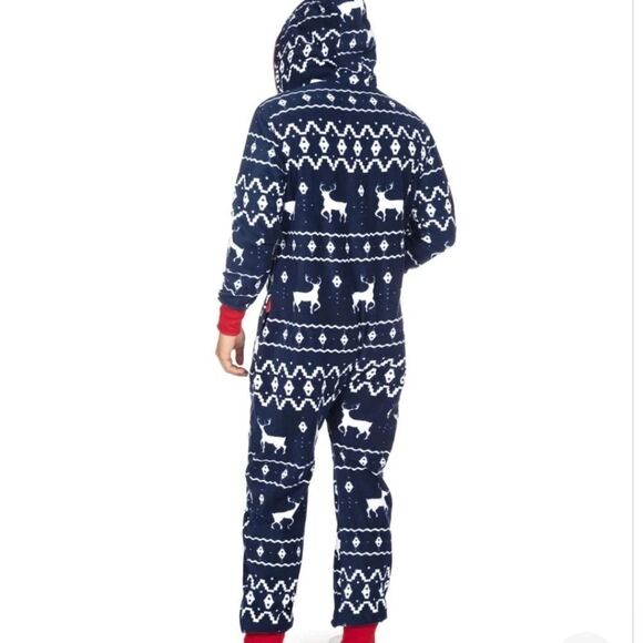 MEN'S BLUE REINDEER JUMPSUIT. Size L - Picture 2 of 13